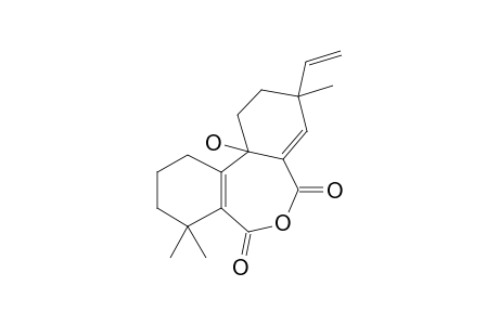 Dibenz[C,E]oxepin-5,7-dione, 3-ethenyl-1,2,3,8,9,10,11,11B-octahydro-11B-hydroxy-3,8,8-trimethyl-