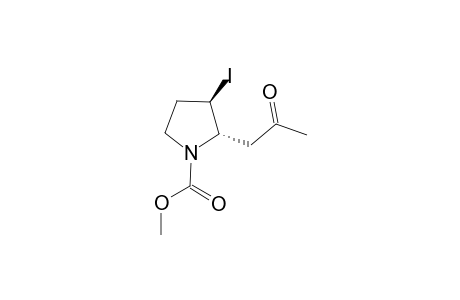 Methyl (2S*,3R*)-3-Iodo-2-(2-oxopropyl)pyrrolidine-1-carboxylate