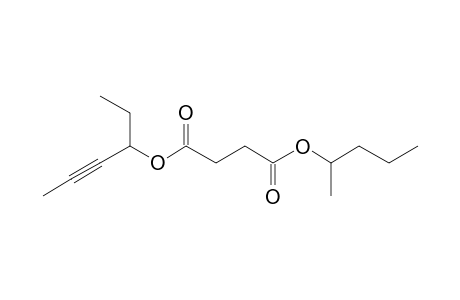 Succinic acid, 3-hex-4-ynyl 2-pentyl ester