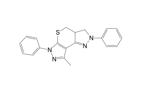 2,3,3A,4-TETRAHYDRO-2,6-DIPHENYL-8-METHYL-6H-THIOPYRAN-[2,3-C;4,5-C]-DIPYRAZOLE