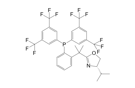 bis[3,5-bis(trifluoromethyl)phenyl]-[2-[1-[(4S)-4-isopropyl-4,5-dihydrooxazol-2-yl]-1-methyl-ethyl]phenyl]phosphane