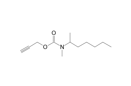 Carbamic acid, N-methyl-N-(hept-2-yl)-, propargyl ester