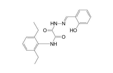 acetic acid, [(2,6-diethylphenyl)amino]oxo-, 2-[(E)-(2-hydroxyphenyl)methylidene]hydrazide