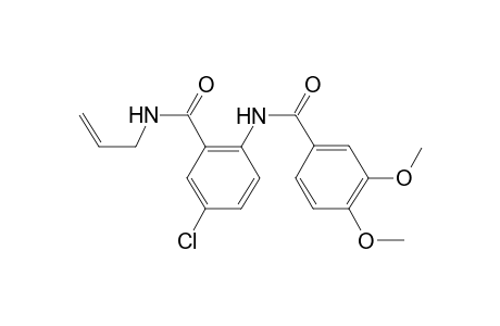 N-(2-Allylcarbamoyl-4-chloro-phenyl)-3,4-dimethoxy-benzamide