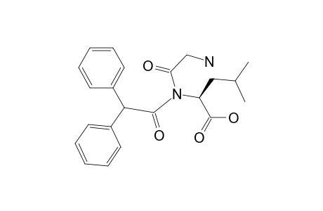 Diphenylacetylglycylleucine