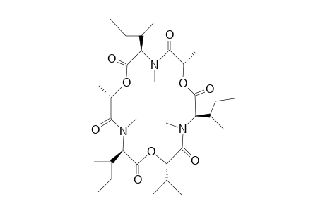 CYCLO-(N-METHYL-L-ISOLEUCYL-D-HYDROXYISOVALERYL-N-METHYL-L-ISOLEUCYL-D-LACTYL-N-METHYL-L-ISOLEUCYL-D-LACTYL)