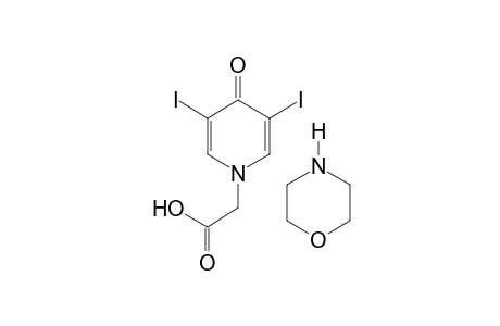 3,5-diiodo-4-oxo-1(4H)-pyridineacetic acid, compound with morpholine (1:1)