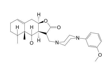 (3S,3aS,4S,4aR,5S,9aR)-4-hydroxy-3-{[4-(3-methoxyphenyl)-1-piperazinyl]methyl}-4a,5-dimethyl-3a,4,4a,5,6,7,9,9a-octahydronaphtho[2,3-b]furan-2(3H)-one