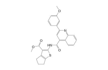 methyl 2-({[2-(3-methoxyphenyl)-4-quinolinyl]carbonyl}amino)-5,6-dihydro-4H-cyclopenta[b]thiophene-3-carboxylate
