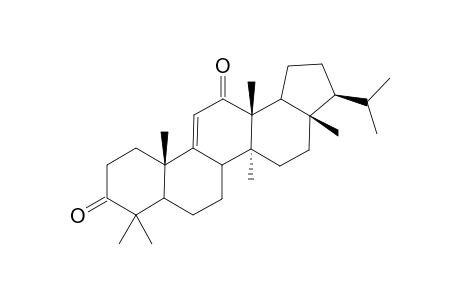 1H-Cyclopenta[a]chrysene, D:C-friedo-B':A'-neogammacer-9(11)-ene-3,12-dione deriv.