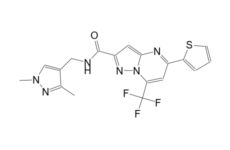 N-[(1,3-dimethyl-1H-pyrazol-4-yl)methyl]-5-(2-thienyl)-7-(trifluoromethyl)pyrazolo[1,5-a]pyrimidine-2-carboxamide