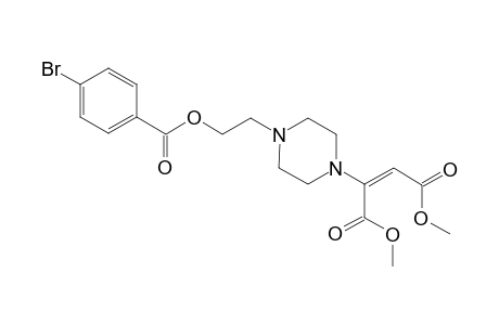 1-[2-(4-Bromobenzoyloxyl)eth-1-yl]-4-[(E)-1,2-(dimethoxycarbonyl)ethen-1-yl]piperazine