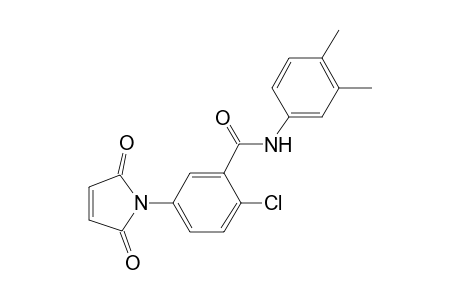 2-Chloro-N-(3,4-dimethylphenyl)-5-(2,5-dioxo-2,5-dihydro-1H-pyrrol-1-yl)benzamide