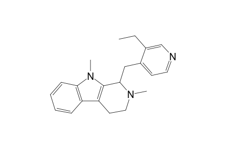 (+/-)-1,2,3,4-TETRAHYDRO-NA,NB.DIMETHYL-1-[(3-ETHYLPYRIDINE-4-YL)-METHYL]-BETA-CARBOLINE