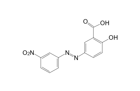 5-[(m-nitrophenyl)azo]salicylic acid