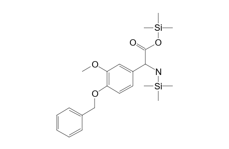 Amino[4-(benzyloxy)-3-methoxyphenyl]acetic acid, N-trimethylsilyl-, trimethylsilyl ester