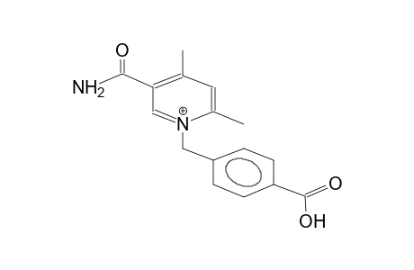 1-(4-carboxybenzyl)-2-methyl-5-carbamoylpyridinium