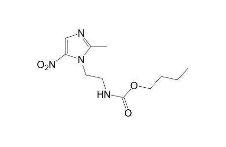 [2-(2-methyl-5-nitroimidazol-1-yl)ethyl]carbamic acid, butyl ester