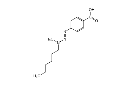 p-(3-hexyl-3-methyl-1-triazeno)benzoic acid