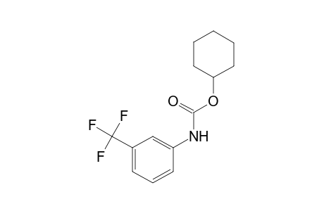 m-(trifluoromethyl)carbanilic acid, cyclohexyl ester