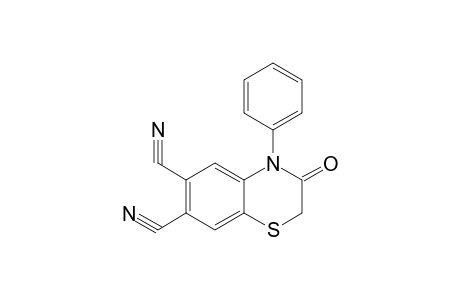 2H-1,4-Benzothiazine-6,7-dicarbonitrile, 3,4-dihydro-3-oxo-4-phenyl-