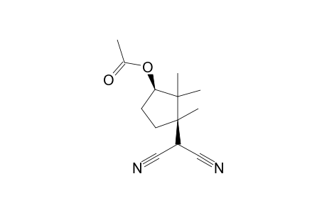 2-(c-3'-Acetoxy-1',2',2'-trimethyl-r-1-cyclopentyl)propanedinitrile