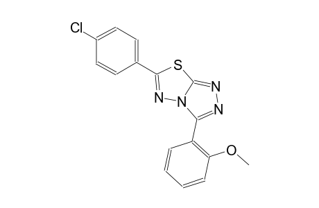 6-(4-chlorophenyl)-3-(2-methoxyphenyl)[1,2,4]triazolo[3,4-b][1,3,4]thiadiazole
