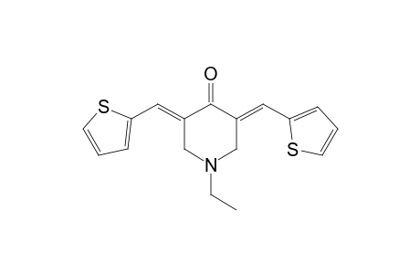 (3E,5E)-1-ethyl-3,5-bis(2-thienylmethylene)-4-piperidinone