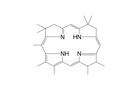 21H,23H-Porphine, 2,3,7,8,17,18-hexahydro-2,2,7,8,12,13,15,17,17-nonamethyl-, trans-