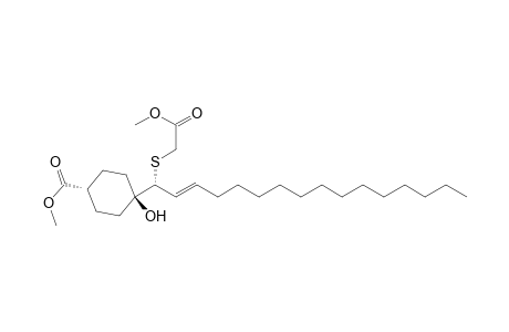 Methyl [4(R)-[1.alpha.,4.beta.,4(Z)]]-4-Hydroxy-4-[1-[(2-methoxy-2-oxoethyl)thio]-2-hexadecenyl]cyclohexanecarboxylate