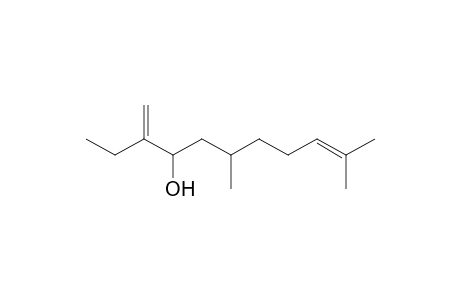 6,10-Dimethyl-3-methylene-9-undecen-4-ol