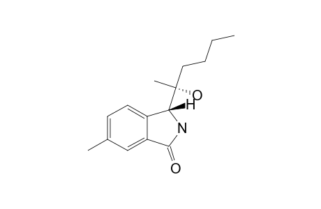 3-(1-HYDROXY-1-METHYLPENTYL)-6-METHYL-ISOINDOLIN-1-ONE;ALPHA-(R*)-(3R*)-ISOMER