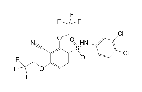 Benzonitrile, 3-(3,4-dichlorophenylaminosulfonyl)-2,6-bis(2,2,2-trifluoroethoxy)-