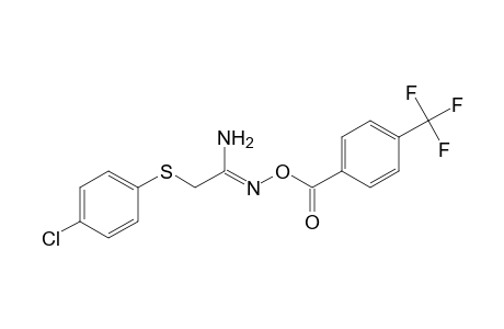 2-[(p-chlorophenyl)thio]-O-(alpha,alpha,alpha-trifluoro-p-toluoyl)acetamidoxime