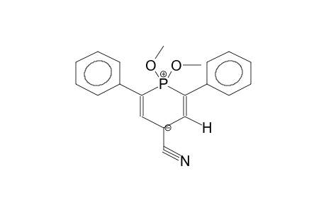 Phosphorin, 4-cyano-1,1-dihydro-1,1-dimethoxy-2,6-diphenyl-