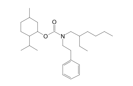 Carbonic acid, monoamide, N-(2-phenylethyl)-N-(2-ethylhexyl)-, menthyl ester