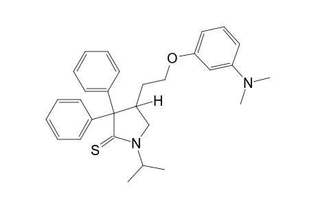 4-{2-[m-(Dimethylamino)phenoxy]ethyl}-3,3-diphenyl-1-isopropyl-2-pyrrolidinethione