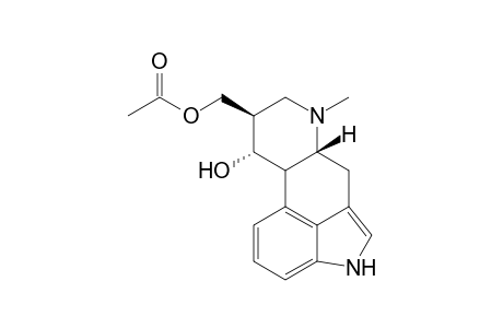 (5R, 8R)-6-Methyl-8.beta.-acetoxymethyl-9.alpha.-hydroxyergooline