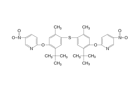 2,2'-thiobis[(5-tert-butyl-2-methyl-p-phenylene)oxy]bis[5-nitropyridine]