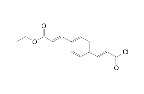 2-Propenoic acid, 3-[4-[3-chloro-3-oxo-1-propen-1-yl]phenyl]-, ethyl ester