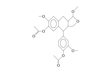 (1R,3AR,4S,9AR)-4-(4'-ACETOXY-3'-METHOXYPHENYL-1,7-DIMETHOXY-1,3,3A,4,9,9A-HEXAHYDRONAPHTHO-[2.3-C]-FURAN-6-YL-ACETATE;METHYL-ALPHA-CONIDENDRAL-DIACETATE