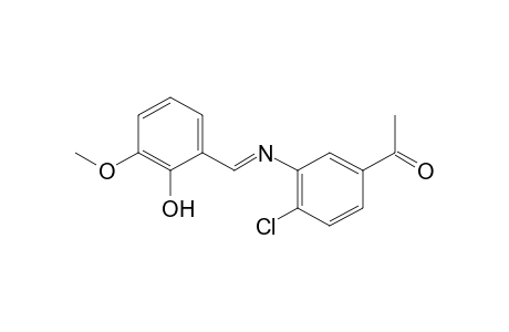 4'-chloro-3'-[(3-methoxysalicylidene)amino]acetophenone