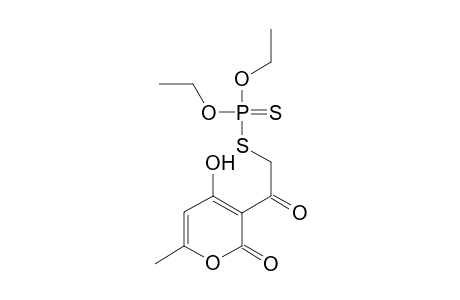 O,O-diethyl S-[2-(4-hydroxy-6-methyl-2-oxo-2H-pyran-3-yl)-2-oxoethyl]dithiophosphate