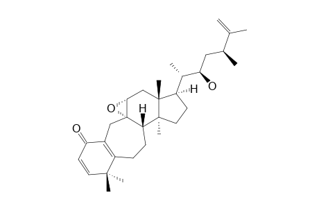 BALABSINONE;REL-(8-S,9-S,11-R,13-R,14-S,17-R,20-S,22-R,24-S)-22-HYDROXY-9,11-EPOXY-24-METHYL-9-(10->19)-ABEO-LANOST-2,5-(10),25-TRIEN-1-ONE