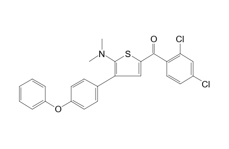 2,4-DICHLOROPHENYL 5-(DIMETHYLAMINO)-4-(p-PHENOXYPHENYL)-2-THIENYL KETONE