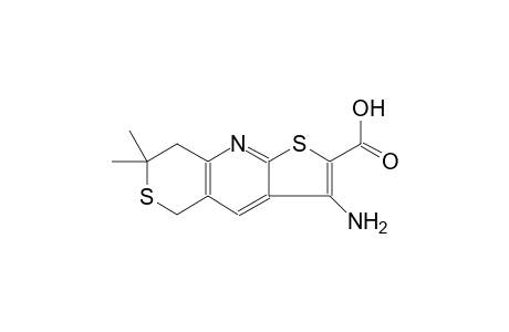 5H-thieno[2,3-b]thiopyrano[3,4-e]pyridine-2-carboxylic acid, 3-amino-7,8-dihydro-7,7-dimethyl-