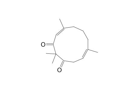 2,2,5,9-Tetramethyl-4,9-cycloundecadien-1,3-dione