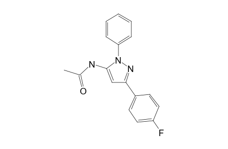 3-(4-Fluorophenyl)-1-phenyl-1H-pyrazol-5-ylamine, N-acetyl-