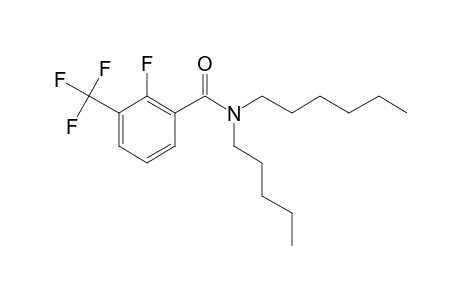 Benzamide, 2-fluoro-3-trifluoromethyl-N-pentyl-N-hexyl-