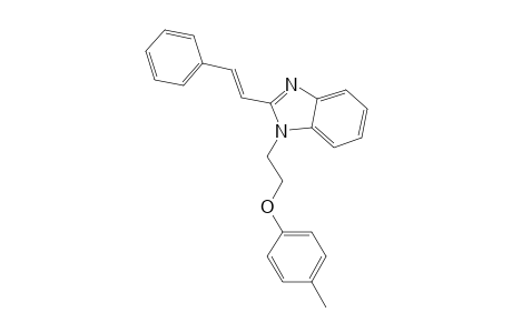 1-[2-(4-methylphenoxy)ethyl]-2-[(E)-2-phenylethenyl]-1H-benzimidazole